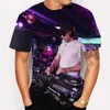 Herr t-shirts herrar strand hip-hop 3d tryckt lyxdräkt sommar o nack mode toppar överdimensionerade t-shirt roliga gata korta ärmarna