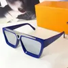 디자이너 남성 선글라스 Z1502W 새로운 백만장 자 남자 Sun Glasse 화이트 프레임 10.0 두께 3 차원 제곱 시트 간단한 스타일 항 -UV400 상자와 최고 품질