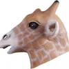 Halloween Realistic Eco-friendly Latex Mask Cute Animal Giraffe Head Mask Costume Cosplay Funny Party Masks Halloween 220704