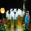 Decorazione per feste Sparkler per servizio bottiglia LED STROBE TOPPER ricaricabile argento o oro per discoteche Vip Sparklers