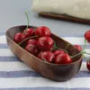 Piatti Piatti 1Pc Vassoio da portata in legno di bambù Tazza da tè Piattino Vassoi Piatto da frutta Pallet Decorazione Decorazione giapponese rettangolare