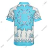 2022 Europa França Mens Camisas Hawaii Beach Silk Casual Camisa Allover Animal Imprimir Primavera Verão Cool Hip Hop Designer Camisetas Sho280Q