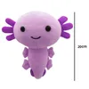 Plush Kawaii Animal Toy Cartoon Pink Gray Axolotl Stuffed Doll 20cm Gifts For kids Girls 220628