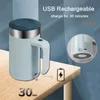 Automatic Self Stirring Magnetic Mugs USB Rechargeable Electric Smart Mixing Coffee Cup Home Outdoor Protein Powder Mixed 220617