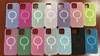Toepasselijk op iPhone Case 12/13Pro Magsafe Offici￫le vloeibare siliconen Multicolor semi -permeabele magnetische zuigkoffer