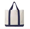 Высокая модная обычная простая натуральная хлопковая холст дорожная сумка для торговли ткани для торговых товарищей сумки Wholale Женщины хлопковые сумки