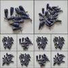 Pendentifs Colliers Pendentifs Bijoux En Gros 50 Pcs/Lot Mode Naturel Sodalite Pierre Longue Goutte D'eau Forme Charmes Dhijz