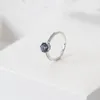 Blue Sparkling Crown Rings 925 Sterling Silver Designer Jewelry for Women Girls Wedding Present With Original Box Set for Pandora Ring