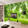 Пользовательские 3D обои пейзаж GEEN 3D стереоскопические обои для стен гостиной спальня телевизор фоновая стена стены