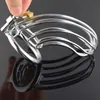 Male Chastity Devices Bondage Stainless Steel Lockable Cock Ring Penis Cage Dildo Cage Sex Toys for Men M500