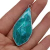 Pendant Necklaces Natural Faceted Apatite Water Drop Shape Synthetic For Jewelry Making DIY Necklace Bracelet Earrings Size20x38mmPendant Go
