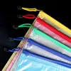 File Bag Cerniera in plastica impermeabile Cancelleria Borse portaoggetti per matite Materiale scolastico per studenti Formato A4 DH8876