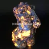 70-75mm Yooperlite Goddess Quartz Crystal Skull Healing Gifts Natural Gemstone Carved Lady Model Woman Female Body Statue Curvy Sculpture Palm Stone Collection