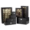 2 6 10 12 Slots PU Leather Watch Storage Box Organizer Mechanical Mens Display Holder Cases Jewelry Gift Boxes Case 220617