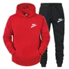 2022 Men Women Sportswear Tracksuit Set Brand LOGO Hoodies Set Mens Fleece Sweatshirt+pants Casual Two Pieces Track Suit