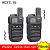 Recevis RB615 pmr frs mini walkie talkie pmr446 ptt walkie talkies 1 o 2 pezzi portatile a due vie radio HT per la caccia al ristorante 220729