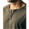 T-shirts pour hommes Chemises pour hommes Coton Couleur unie Manches longues Casual Sports Bouton TopsHommes Hommes Mild22