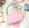 Stuff Sacks Women PU Mushroom Shaped Personal Crossbody Bag