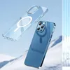 Magnetic TPU Clear Shockproof Phone Case For iPhone 15 14 13 12 pro max with Wireless Charging Cover