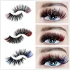 False Eyelashes Fake Glitter Ombre Colored Lashes Faux Mink Wholesale Dramatic Colorful Natural Extension Make UpFalse Harv22