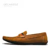 DECARSDZ hommes mocassins chaussures été automne mode bateau chaussures hommes doux appartements Slipon confortable daim cuir hommes chaussures décontractées 220815