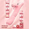 Heating Glitter Sucking Clitoral Vibrator Double Stimulation Nipples Tongue Adult sexy Toys For Female