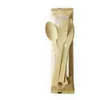 Wholesale Natural Bamboo Environmental Bamboo Disposable Cutlery Tableware Biodegradable Bamboo Forks 7 Inch 0415