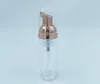 60 ml huisdier witte schuimfles gezichtsreiniger mousse electroplating schuimpomp subverpakking transparant