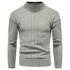 Men Casual Warm Solid Color Sweater Loose Knitted Sweater Top 2022 New Men Long Sleeves Autumn And Winter Sweater L220801