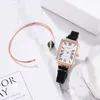 Zegarek 2022 Kobiety Bransoletka zegarki stalowe Pasek Miłość Kwarcowy Kwarc Rhinestone Watch Watch Luksusowa moda dla Relojes