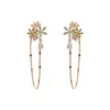 DANNGLE LANDELIER SUPPORT SUPPRESSE NOUVEAU Mode Boucles d'oreilles Tassel de fleur pour femmes pour femmes