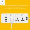 Smart Power Plugs Strip с 3 USB 5V 2A Ports 2500 Joules 65 -футовой удлинитель.