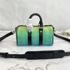 Сумки дизайнерский взрывной женский keepall xs m59949 Градиент сумки для плеча зеленые гермель