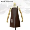 Fryzjerka fryzjerska tkanina fartucha antytatyczna salon fryzjerka pinafore sprzedawca profesjonalny skórzany smock BIB 220621