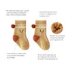 Baby Girls Boy Tube Socken Neugeborene Baumwolle gedruckte Stretchocken mit Bällen Kleinkinder Accessoire atmungsaktive warme Socken J220621