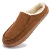 Slippers Winter Home Men Comfortable Soft Cotton Indoor Shoes Plush Warm Big Size 4950 House Slipper Male