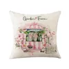 Taie d'oreiller printemps maison décorative housse de coussin 45x45cm fleurs Vineman imprimé oreiller ferme fête canapé voiture décor taies d'oreiller 220714