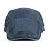 Printemps été nouveaux bérets en denim lavé pour hommes et femmes britannique rétro casquette de langue de canard personnalité tendance casquette de sport décontractée unisexe J220722