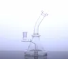 7.2インチのHookahガラスの水のボン喫煙パイプPerc Mini Bubblerすべての透明な乾いたハーブ