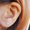 Clip-on & Screw Back Silver Ear Climber Hammered Earrings Gold Filled Handmade Oorbellen Minimalist Pendientes Brincos Boho For WomenClip-on