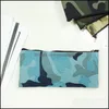 Camouflage Cosmetic Bag Pencil Boys Girls Pen Storage Case Camo Zip Pouch Brush Holder Makeup Organizer 4Styles Drop Delivery 2021 Other Hea