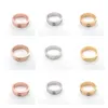 Love Ring męskie pierścionki projektant pierścionków biżuteria dla kobiet Stal tytanowa Szerokość 4 5 6 mm Nigdy nie blakną Nie uczulają Zespół