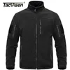 TACVASEN veste polaire tactique à fermeture éclair complète manteaux de travail thermiques militaires pour hommes veste Safari vêtements d'extérieur coupe-vent 220816