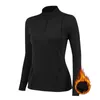 Yoga Outfit Women's Thermal T-Shirt Sport Top Female Full Sleeve Shirts Gym Warm Fleece Womens Clothes Fitness ClothingYoga