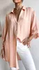 Women Button Down Shirts Linen Cotton Long Sleeve Blouses Tunic Tops Cover Up Shirt Loose Beach Bikini Dress