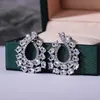 Stud Design Exaggerated Wreath Cubic Zirconia Earrings Silver Color Retro Fashion Ladies Party Accessories For Women Drop ShipStud Dale22 Fa