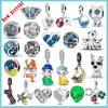 925 STERLING Gümüş Dungle Charm Prens Küçük Fox Rakun Fil Yüzsüz Adam Cadı Çocuk Köpek Boncuk Boncuk Fit Pandora Charms Bilezik Diy Takı Aksesuarları