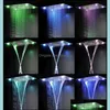 Most Complete Shower Set 6 Functions Luxurious Bath System Large Waterfall Dual Rain Misty Concealed Ceiling Showerhead Mas Drop Delivery 20