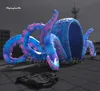 Outdoor Stage Decor Inflatable Octopus Tent 8m Giant DJ Octopus Booth For Concert And Music Festival Decoration