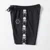 Projektant Skull Beach Shorts Mężczyźni sznurkalne relaksujące homme moda luksusowe litery na plaży letnie czarne białe oddychające breski koszykówki m-3xl